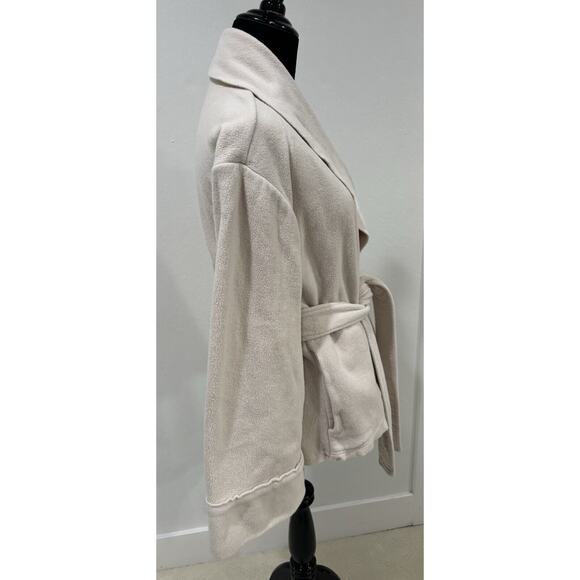 Skin Belted Wrap Jacket/Kimono/Robe Beige Size M/ 2 - Picture 3 of 7